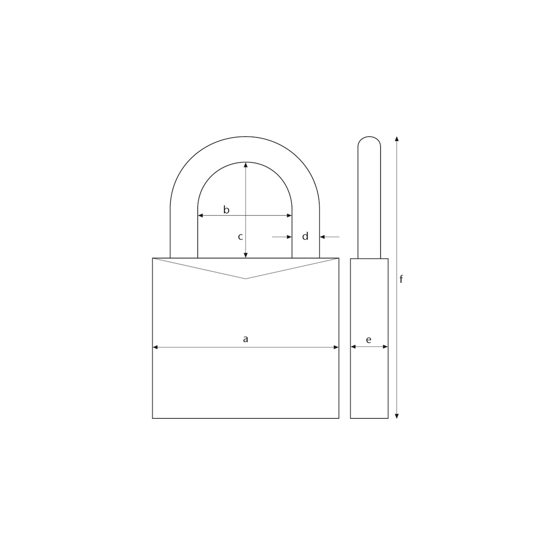 HÄNGLÅS ABUS 158/65 KOBINATIONSLÅS