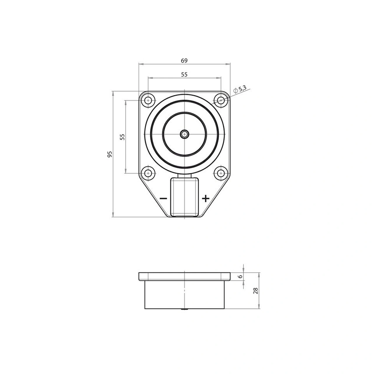 DÖRRHÅLLARMAGNET ASSA 830