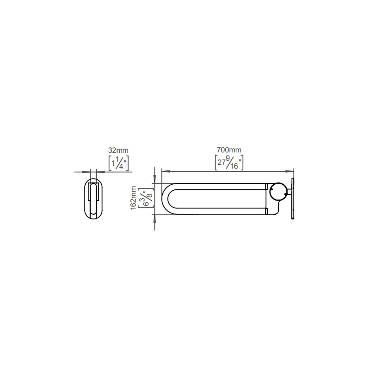ARMSTÖD D7502 ROSTFRITT