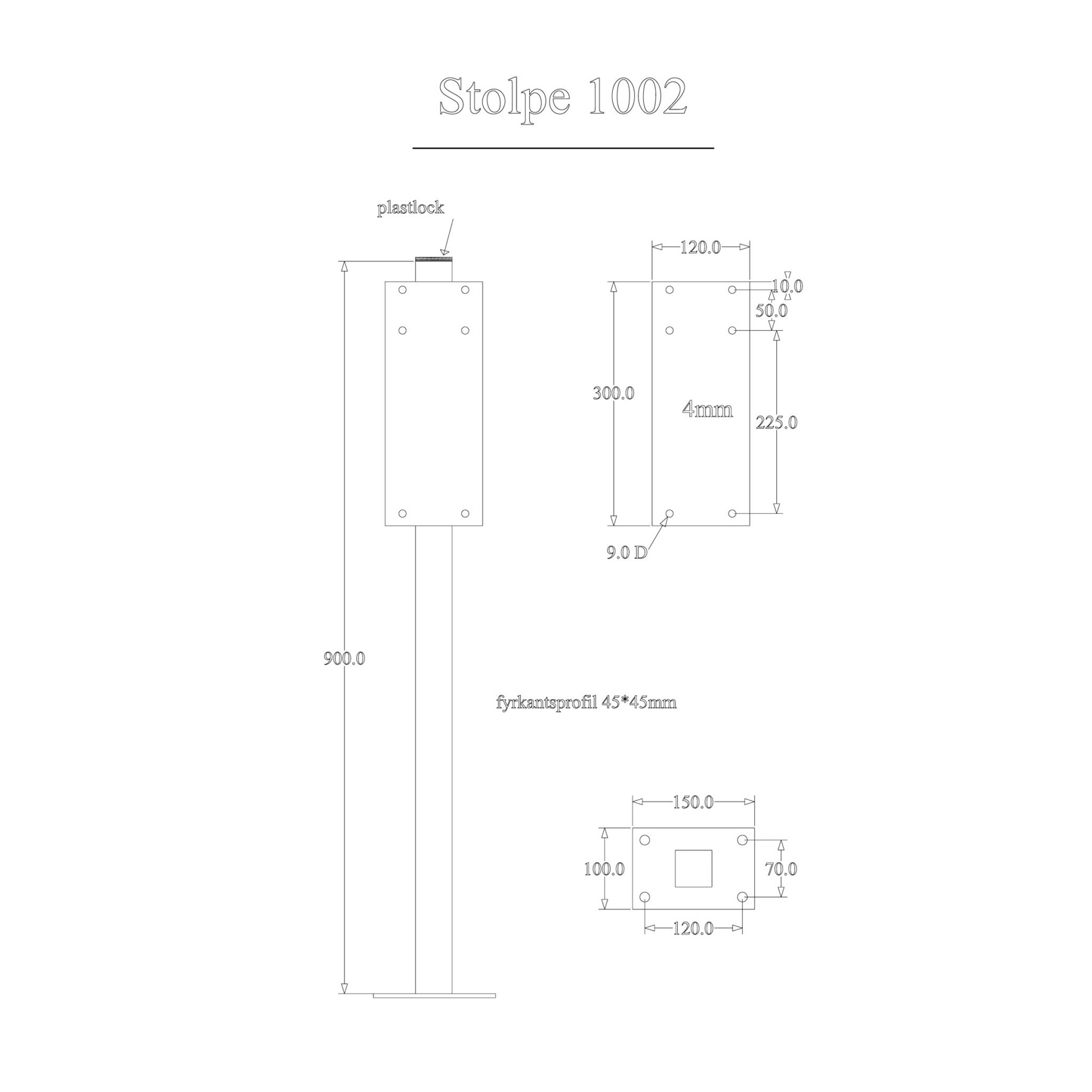 GOLVSTOLPE 2 TILL ARMSTÖD 34 VIT
