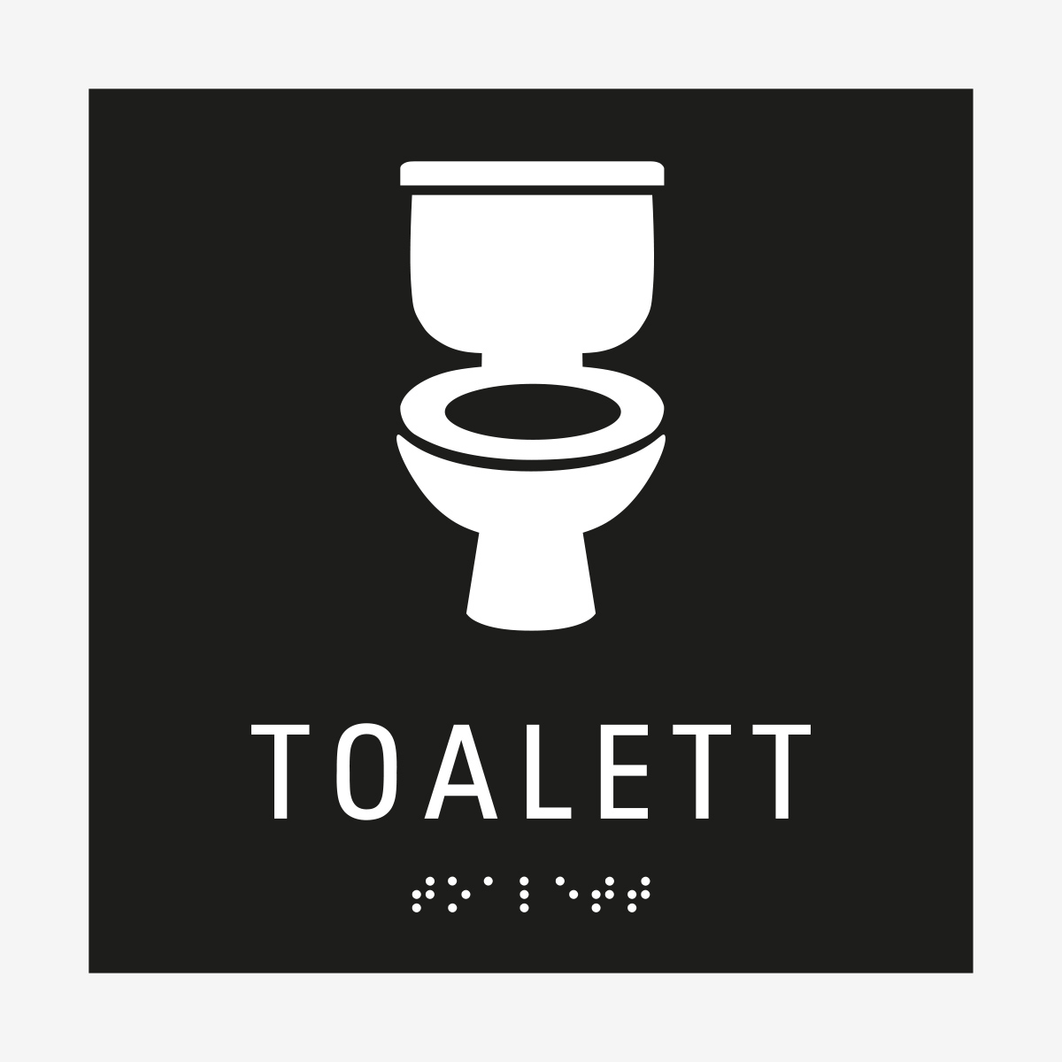 SKYLT TAKTIL TOALETT