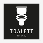 SKYLT TAKTIL TOALETT