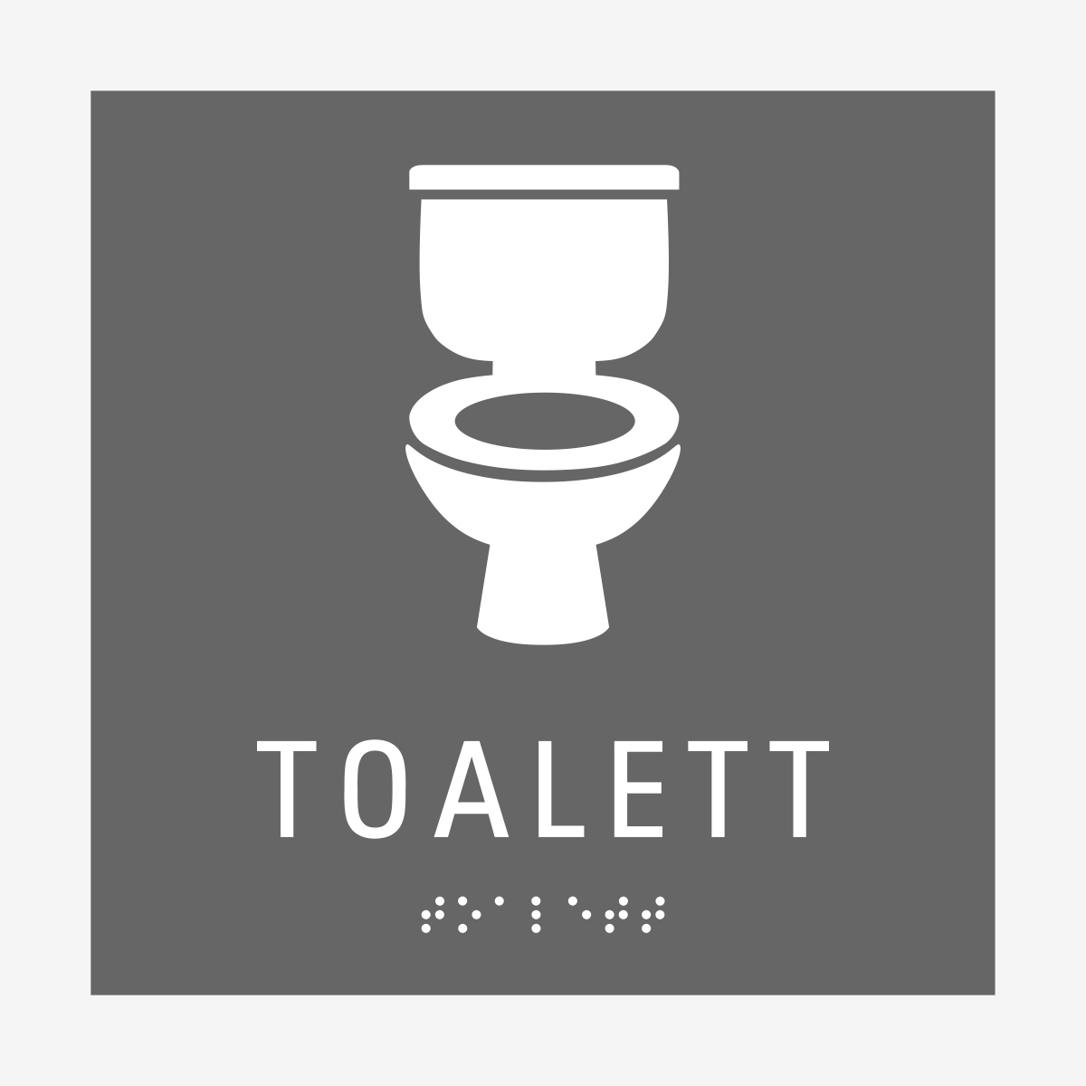 SKYLT TAKTIL TOALETT