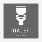 SKYLT TAKTIL TOALETT