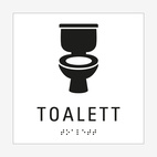 SKYLT TAKTIL TOALETT