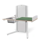 SKÖTBORD LYFTA GOLV 120 & 140 VIT MED HO