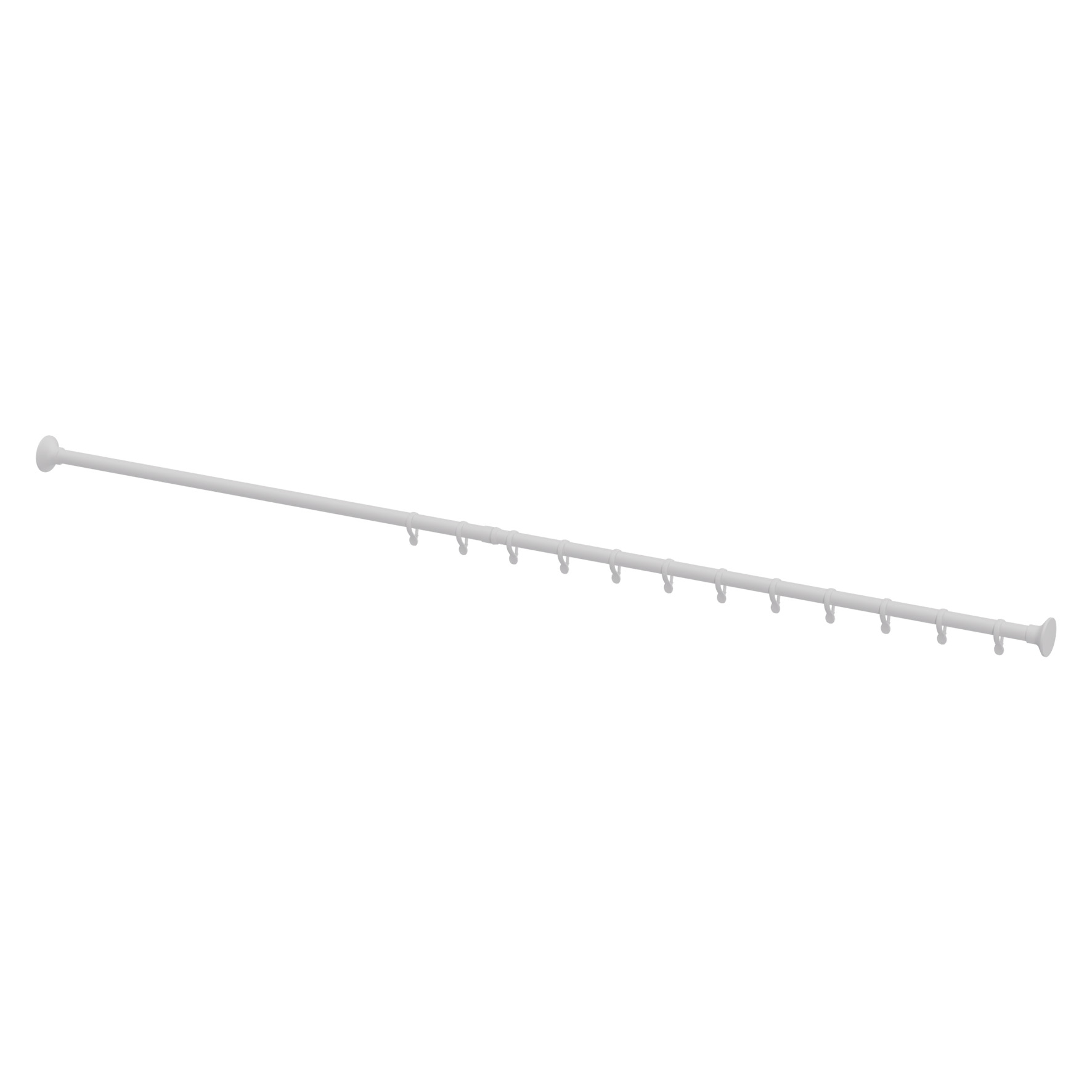DUSCHDRAPERISTÅNG ER108 750-1100 MM KPL VIT