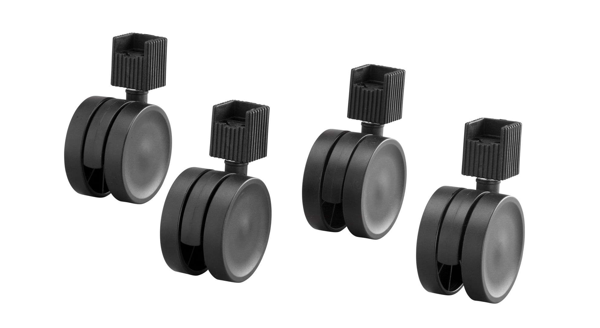 HJULSATS ELFA 222020 4-PACK SVART