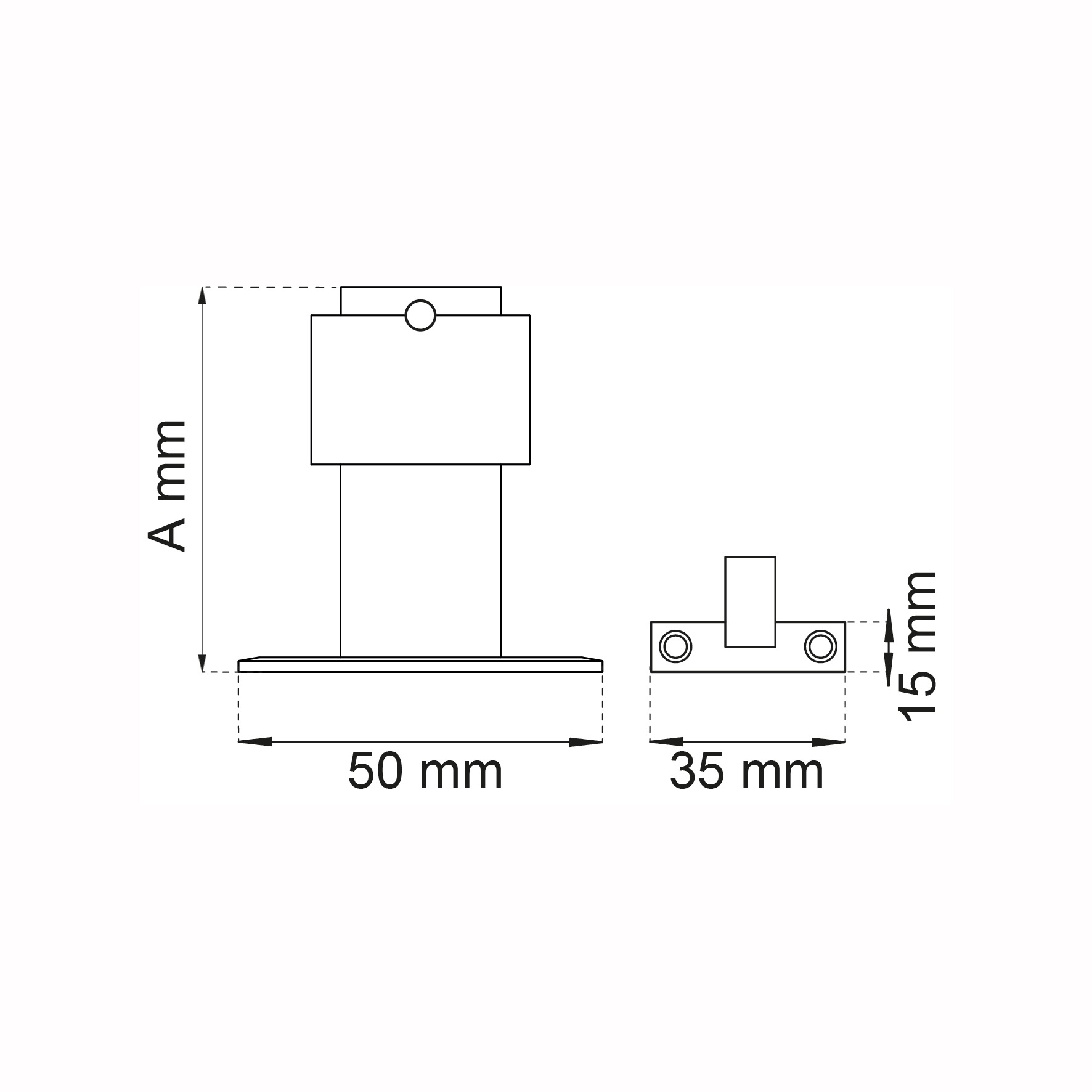 DÖRRHÅLLARE HABO 393 ROSTFRI