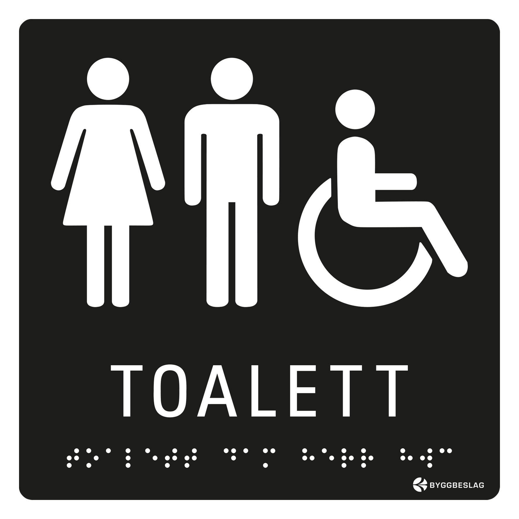 SKYLT TAKTIL TOALETT DAM/HERR/RWC