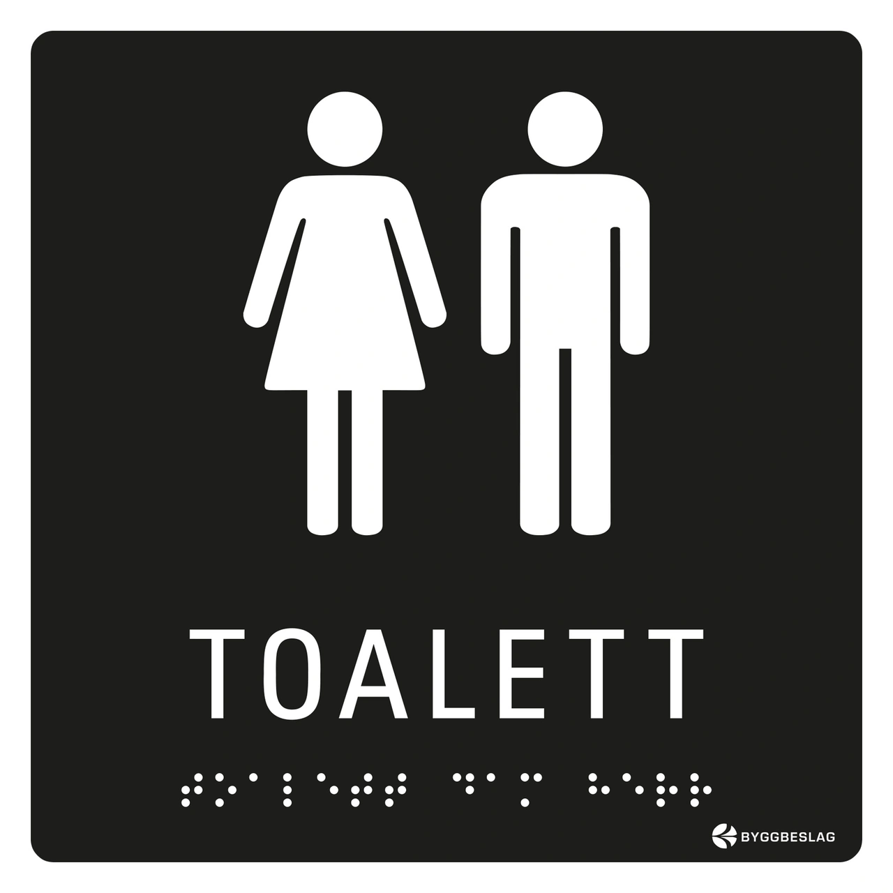 SKYLT TAKTIL TOALETT DAM/HERR