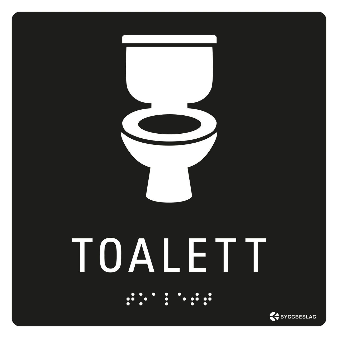 SKYLT TAKTIL TOALETT