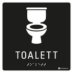 SKYLT TAKTIL TOALETT
