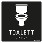 SKYLT TAKTIL TOALETT