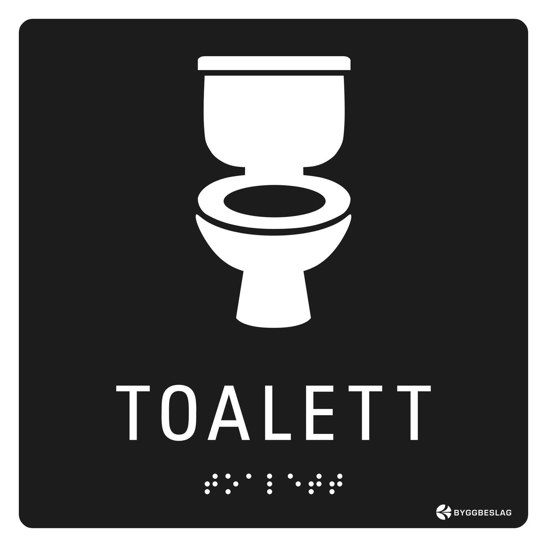 SKYLT TAKTIL TOALETT