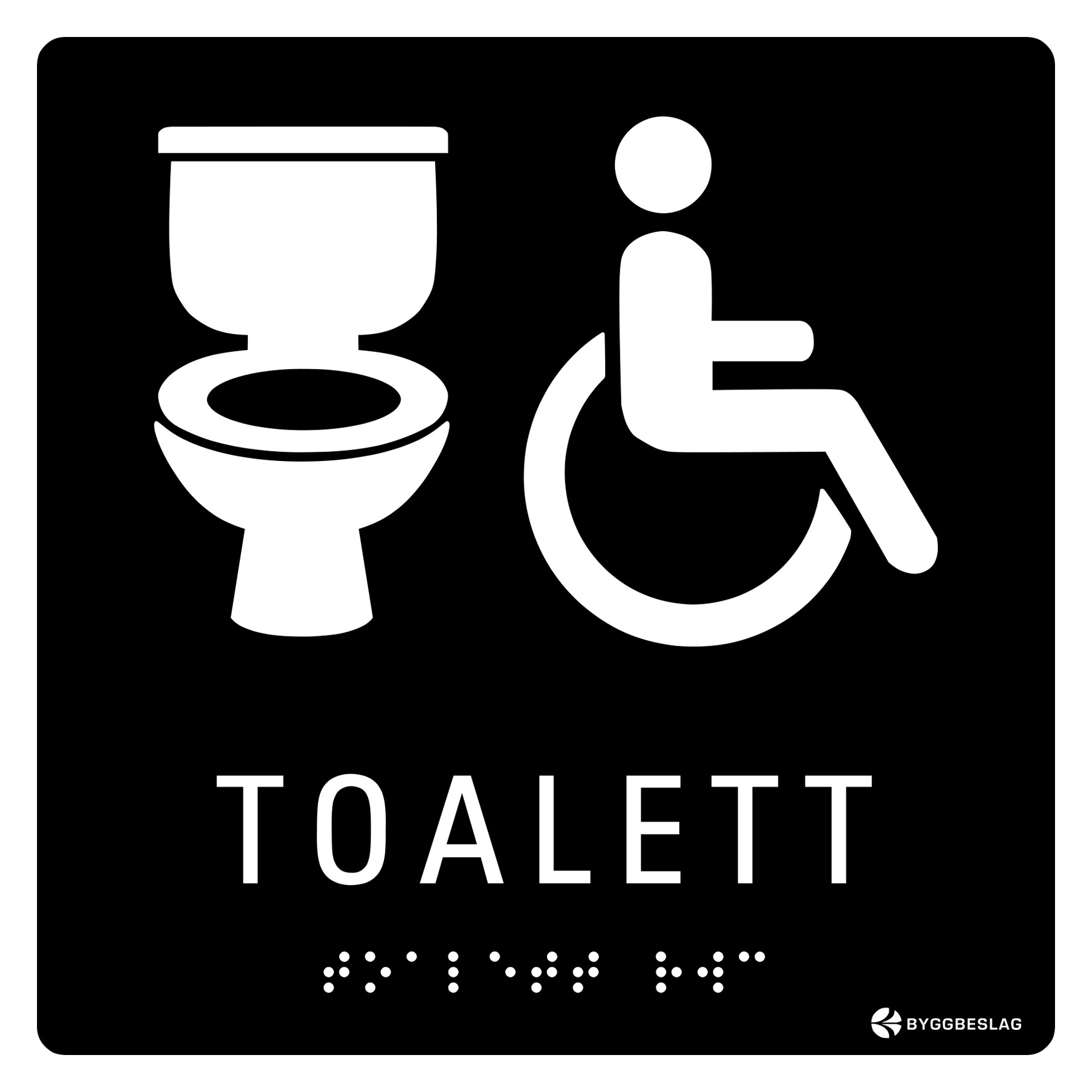 SKYLT TAKTIL RWC TOALETT