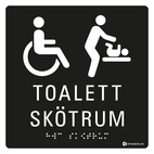SKYLT TAKTIL RWC/SKÖTRUM