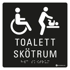 SKYLT TAKTIL RWC/SKÖTRUM