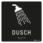 SKYLT TAKTIL DUSCH
