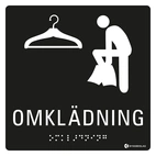 SKYLT TAKTIL OMKLÄDNING
