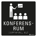 SKYLT TAKTIL KONFERENSRUM
