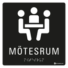 SKYLT TAKTIL MÖTESRUM