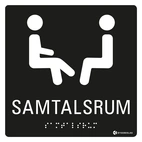 SKYLT TAKTIL SAMTALSRUM