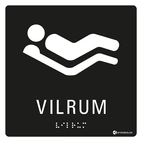 SKYLT TAKTIL VILRUM