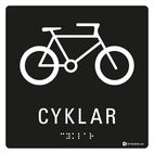 SKYLT TAKTIL CYKLAR