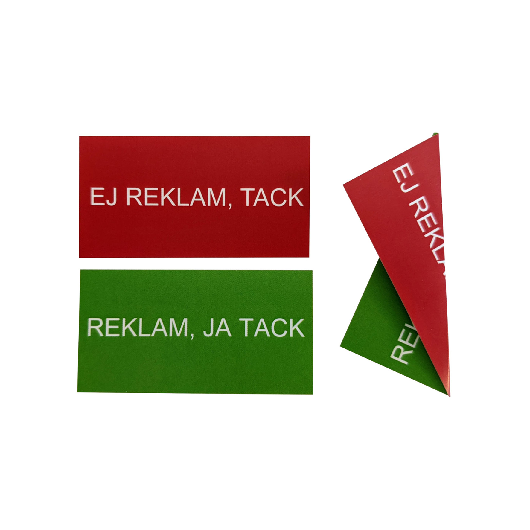 JA TACK/NEJ TACK REKLAM SKYLTAR RENZ