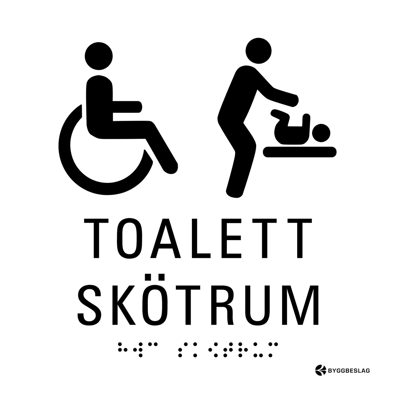 SKYLT TAKTIL RWC/SKÖTRUM