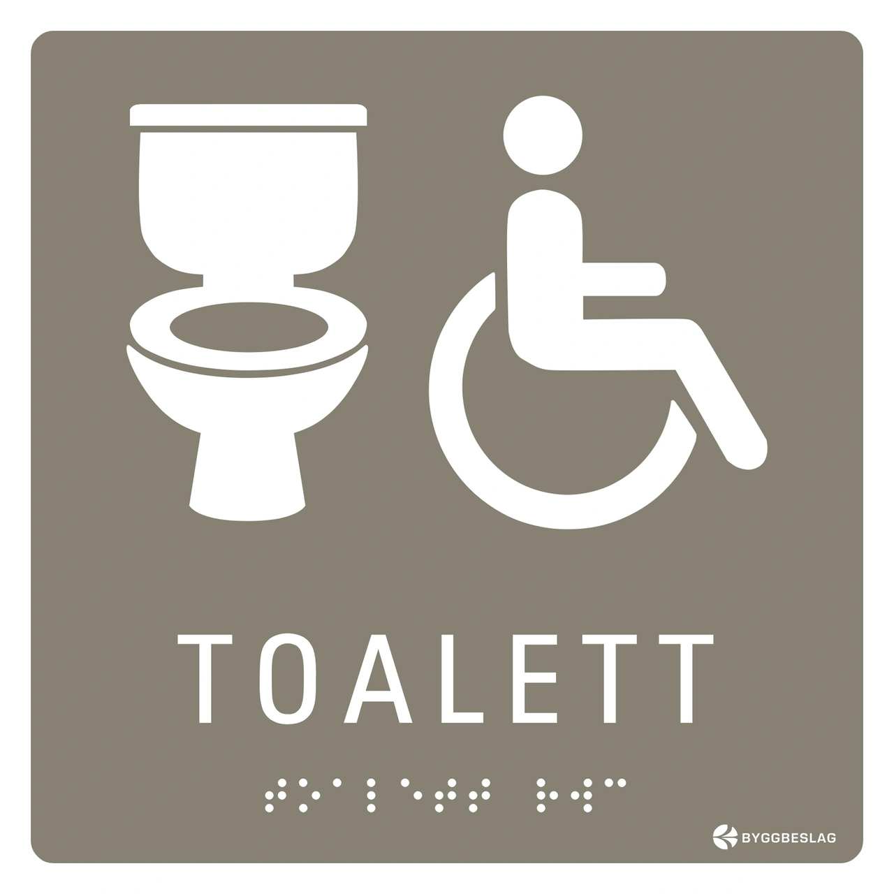SKYLT TAKTIL RWC TOALETT