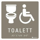 SKYLT TAKTIL RWC TOALETT
