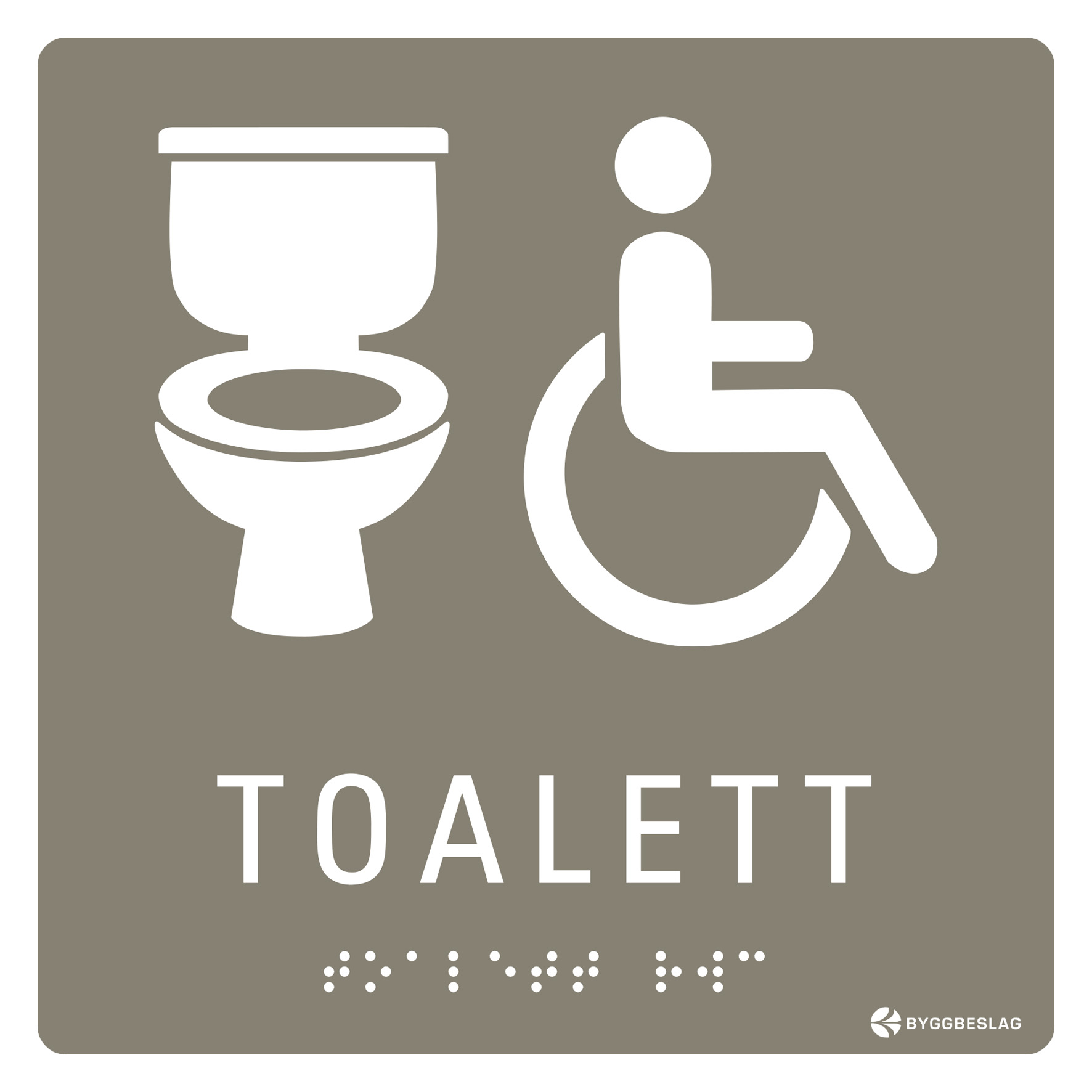 SKYLT TAKTIL RWC TOALETT