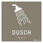 SKYLT TAKTIL DUSCH