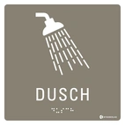 SKYLT TAKTIL DUSCH