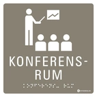 SKYLT TAKTIL KONFERENSRUM