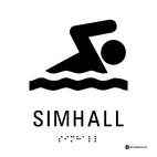 SKYLT TAKTIL SIMHALL