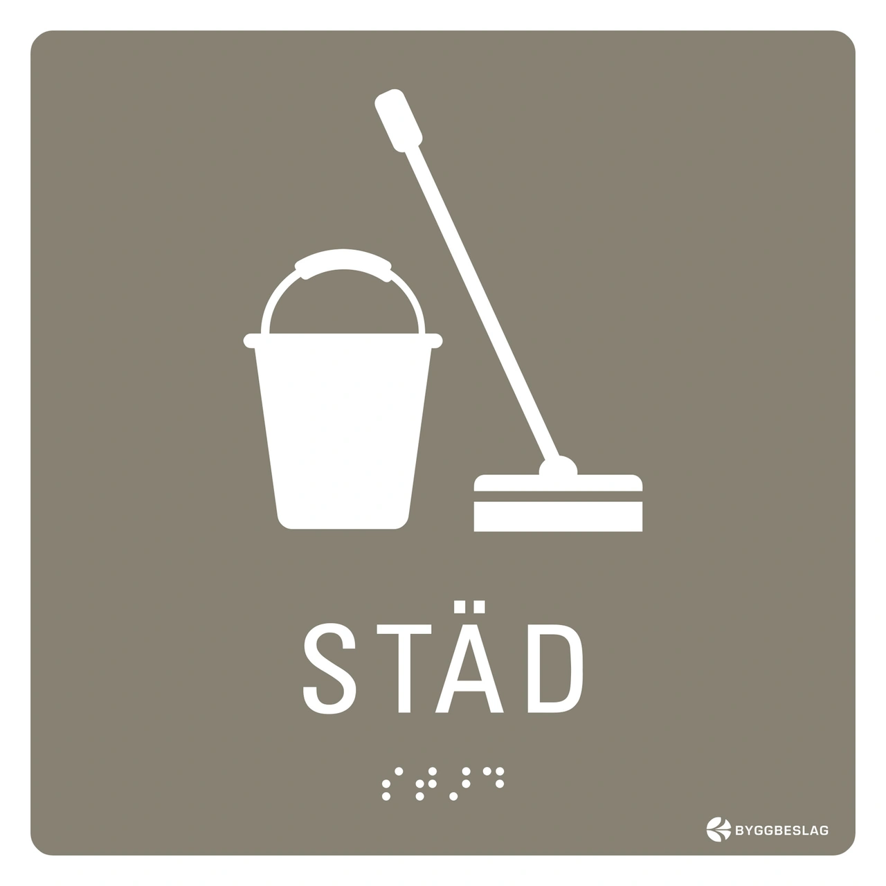 SKYLT TAKTIL STÄD