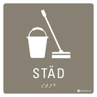 SKYLT TAKTIL STÄD