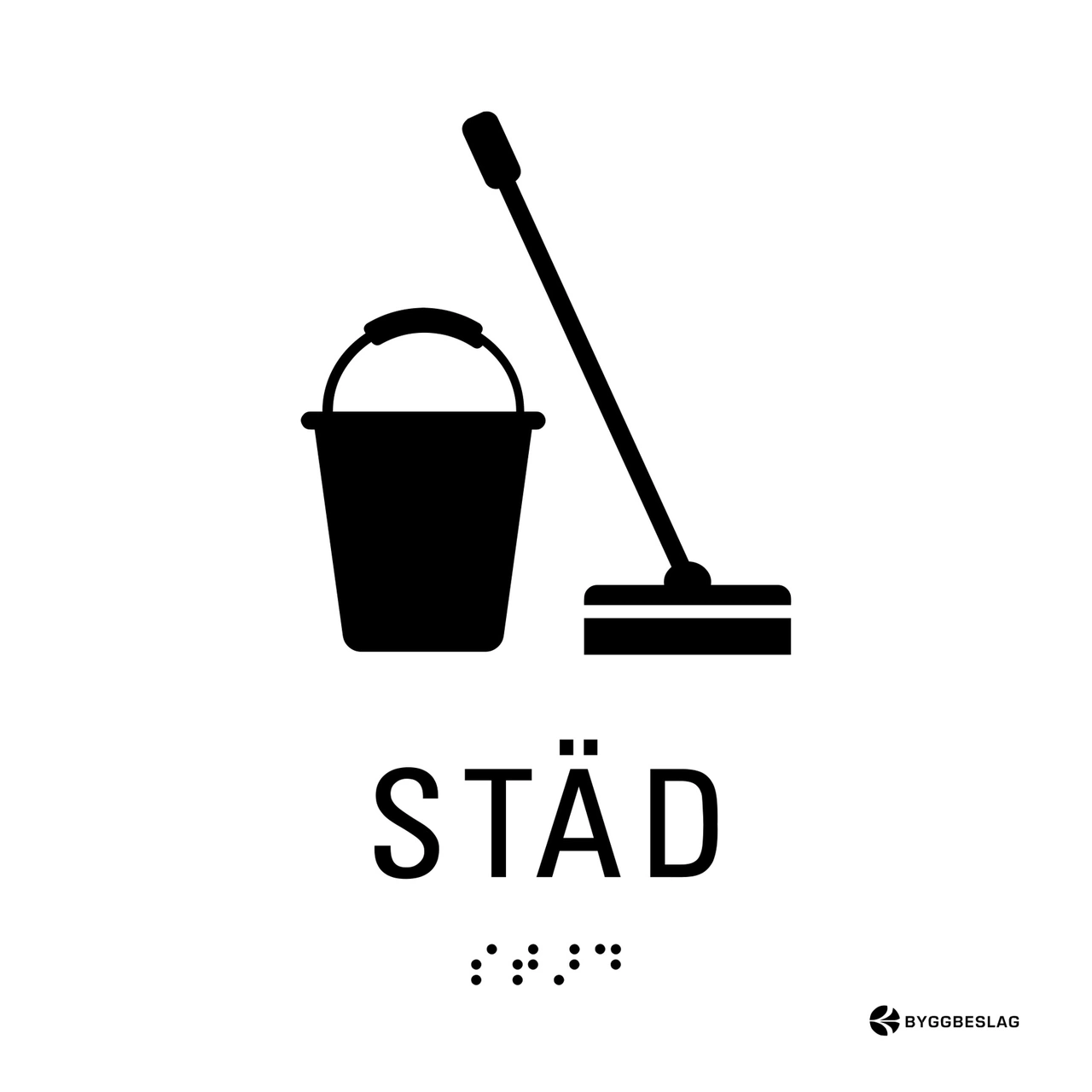 SKYLT TAKTIL STÄD