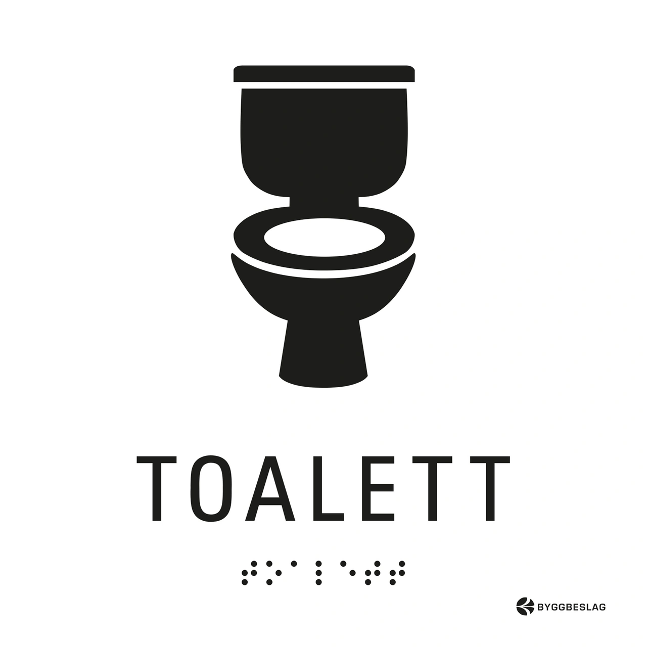 SKYLT TAKTIL TOALETT