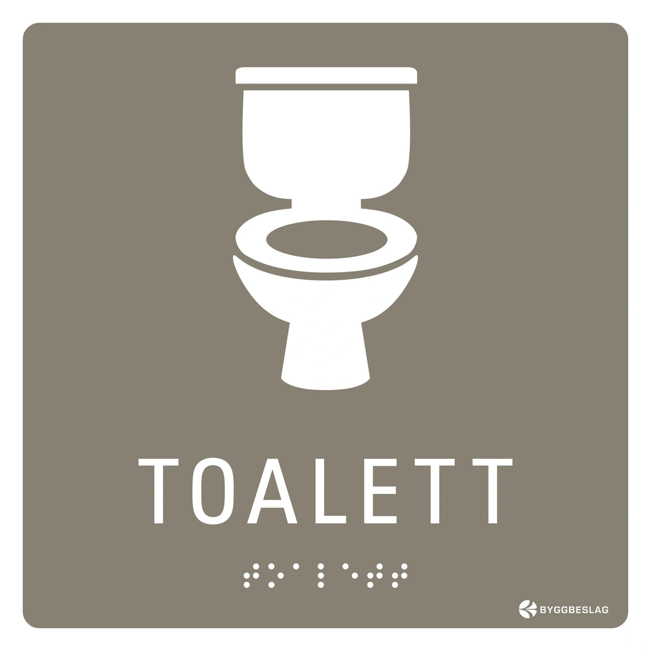 SKYLT TAKTIL TOALETT