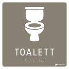 SKYLT TAKTIL TOALETT