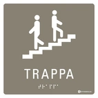 SKYLT TAKTIL TRAPPA