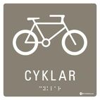 SKYLT TAKTIL CYKLAR