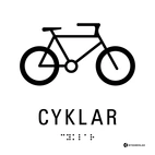 SKYLT TAKTIL CYKLAR
