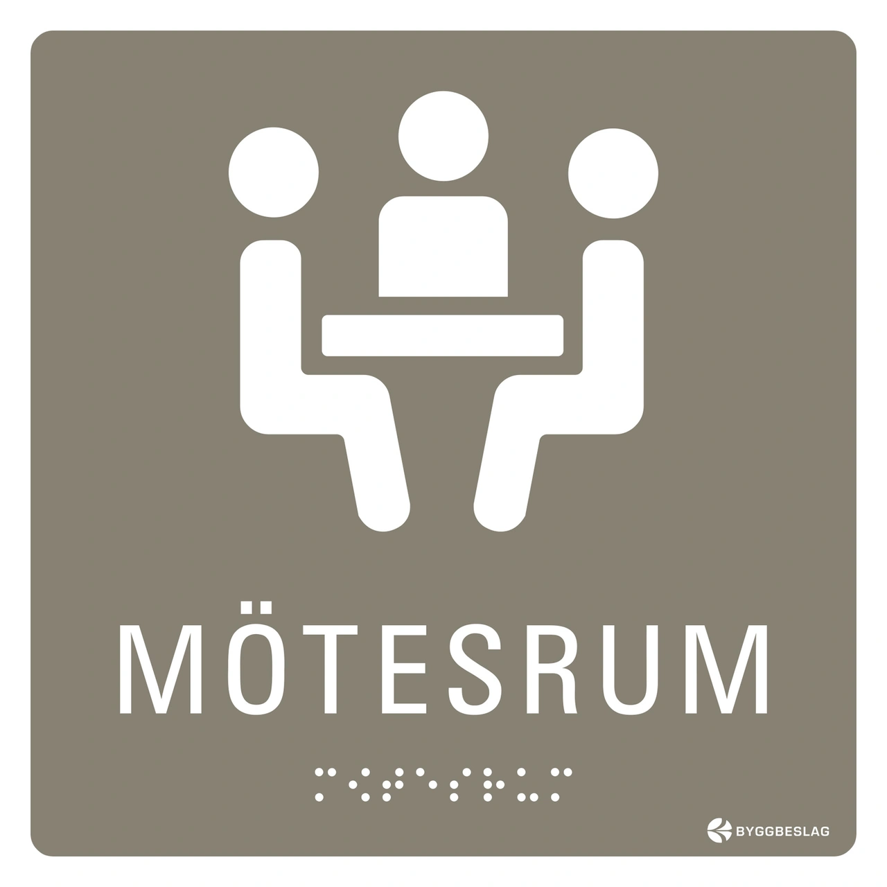 SKYLT TAKTIL MÖTESRUM
