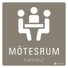 SKYLT TAKTIL MÖTESRUM