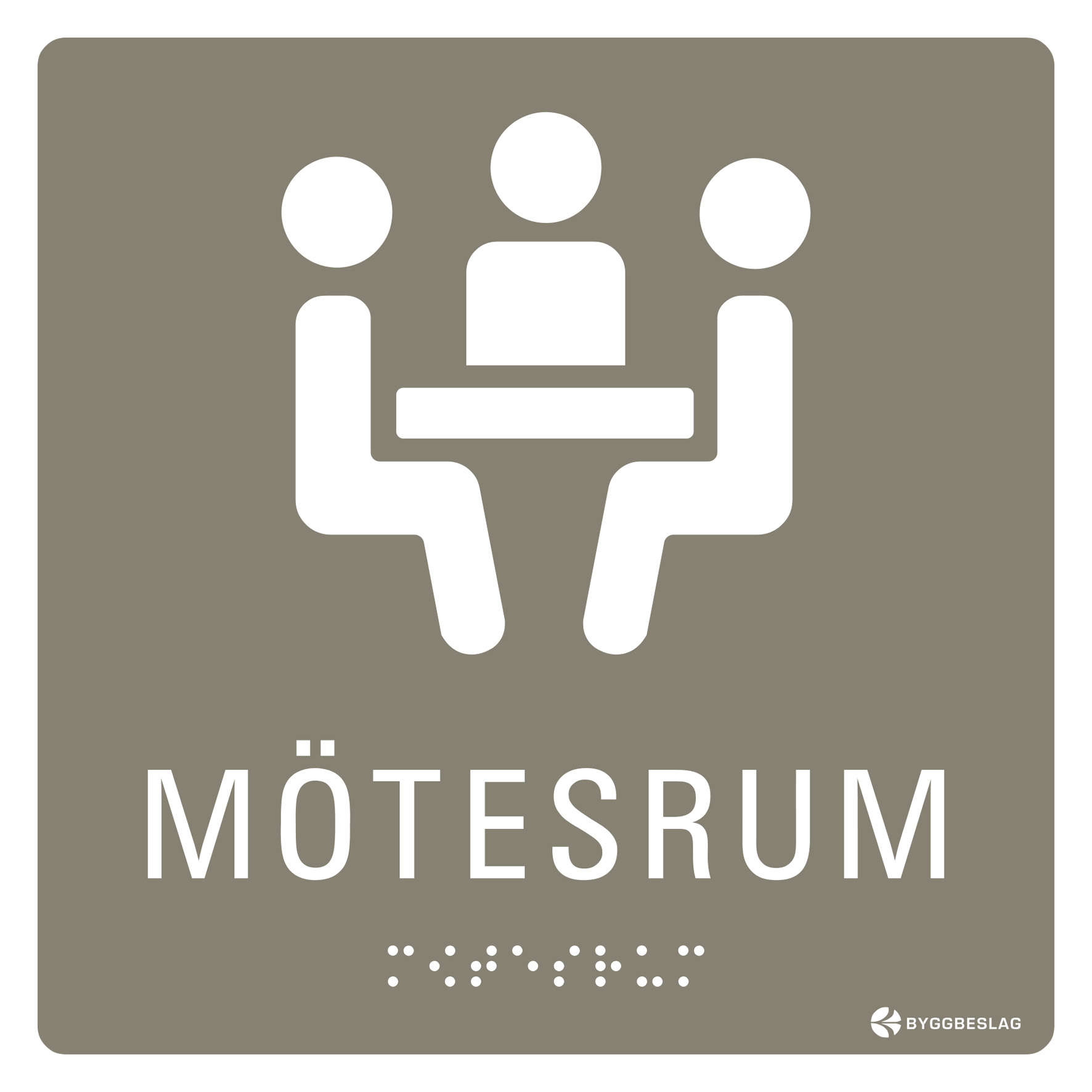 SKYLT TAKTIL MÖTESRUM